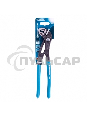 Клещи переставные, кнопочный механизм, обливные рукоятки, 300 мм Gross