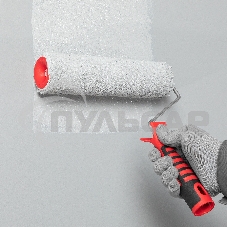 Валик в сборе Matrix ПОЛИАКРИЛ желтая полоса с двухком.руч., 250мм, ворс 12мм, D 48мм, Dруч.6 мм