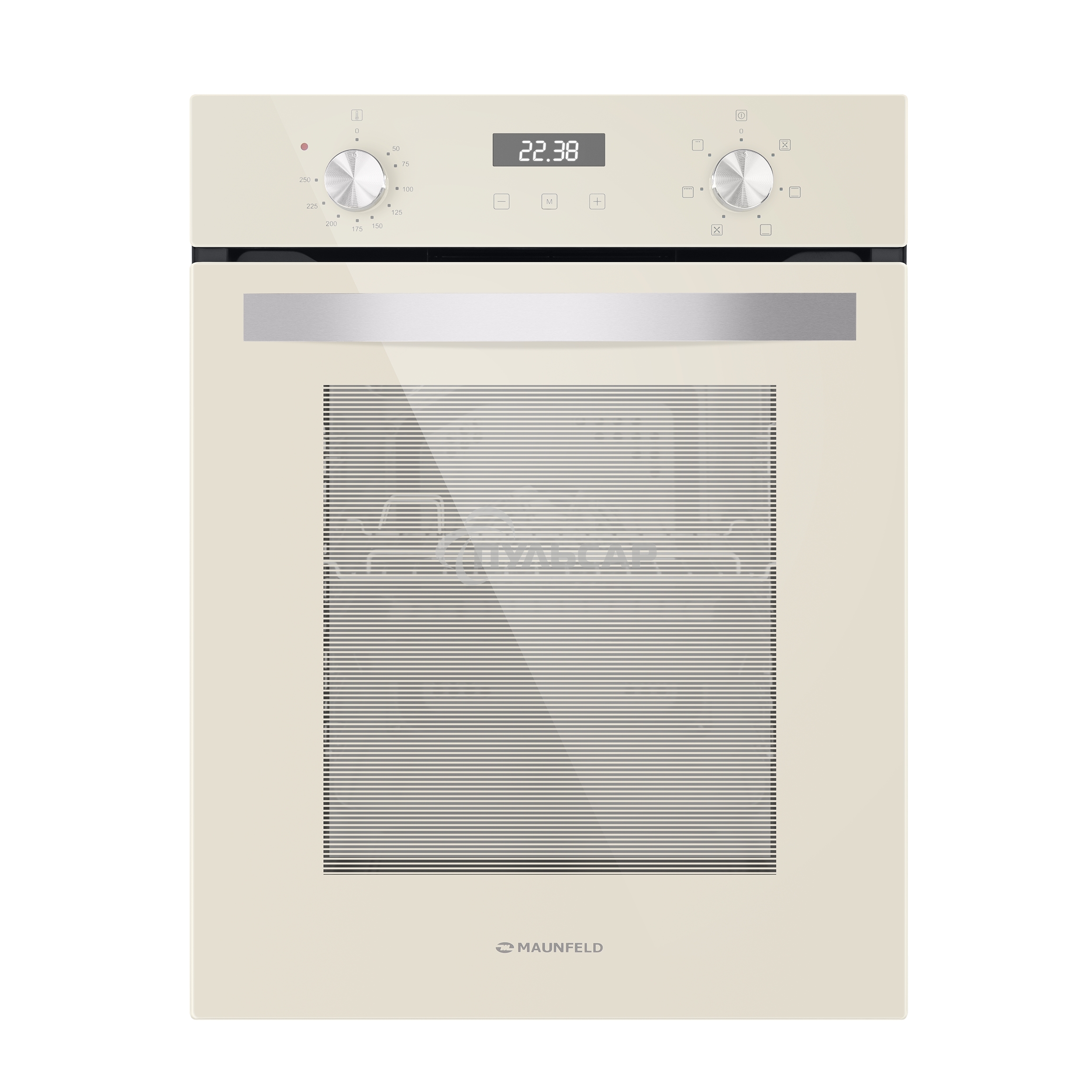Шкаф духовой электрический Maunfeld EOEM516BG, 45 см, 51 л, бежевый, встраиваемый