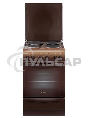 Плита электрическая Gefest 5140-01 0001 коричневый, конфорок 4 электрических, духовка 55 л, 50 см x 85 см x 58.5 см