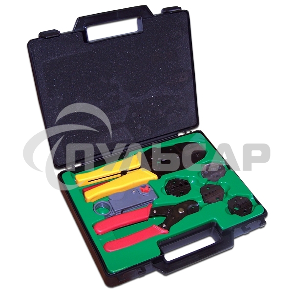 Набор инструментов для работы с коаксиальным кабелем