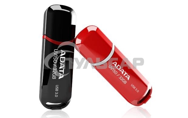 Флешка USB ADATA UV150 (AUV150-32G-RBK), 32Gb, USB 3.0, R/W 100/30, черный