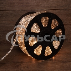 Дюралайт Neon-night LED, свечение с динамикой (3W) - теплый белый, 24 LED/м, бухта 100м