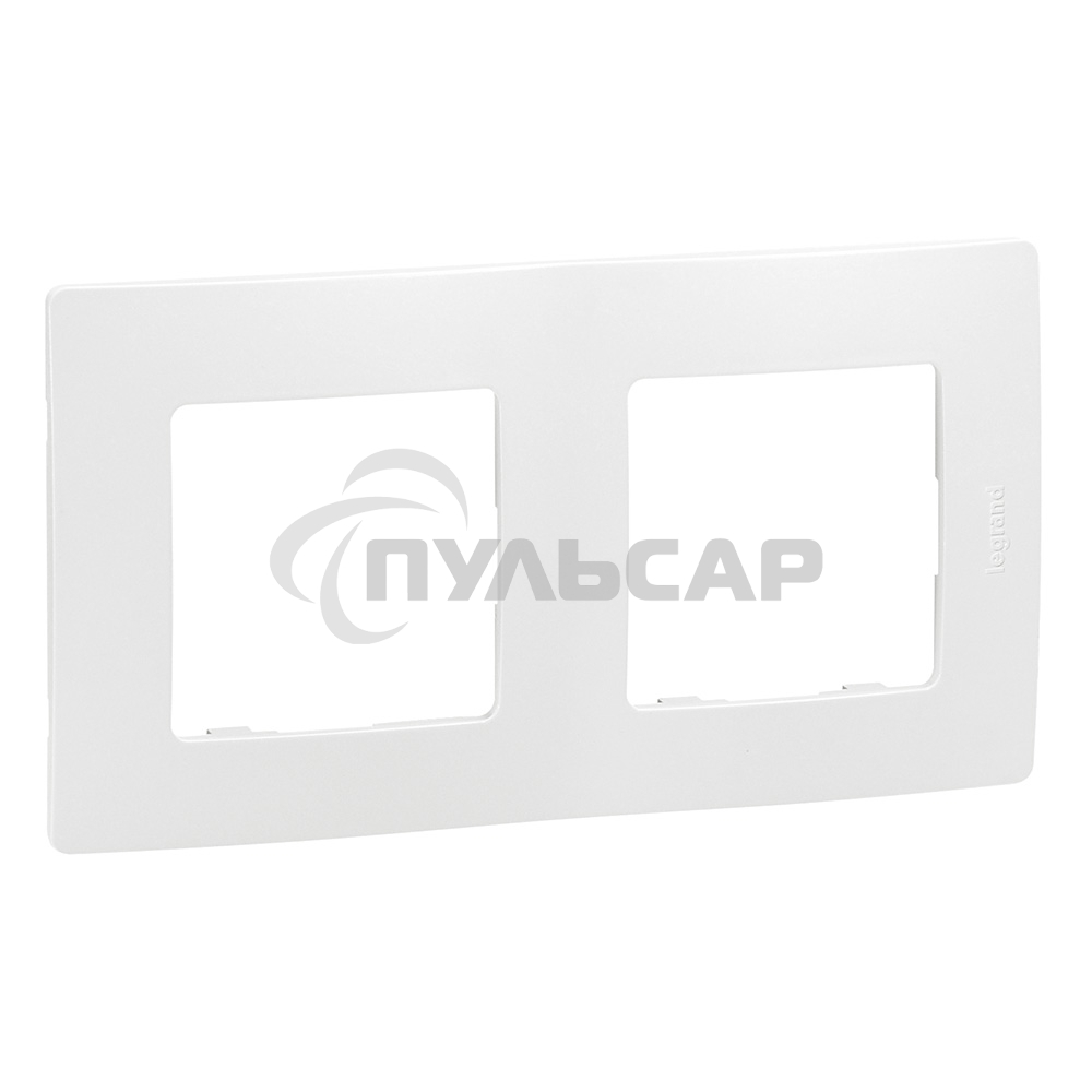 Рамка 2-м Etika белый  Leg 672502
