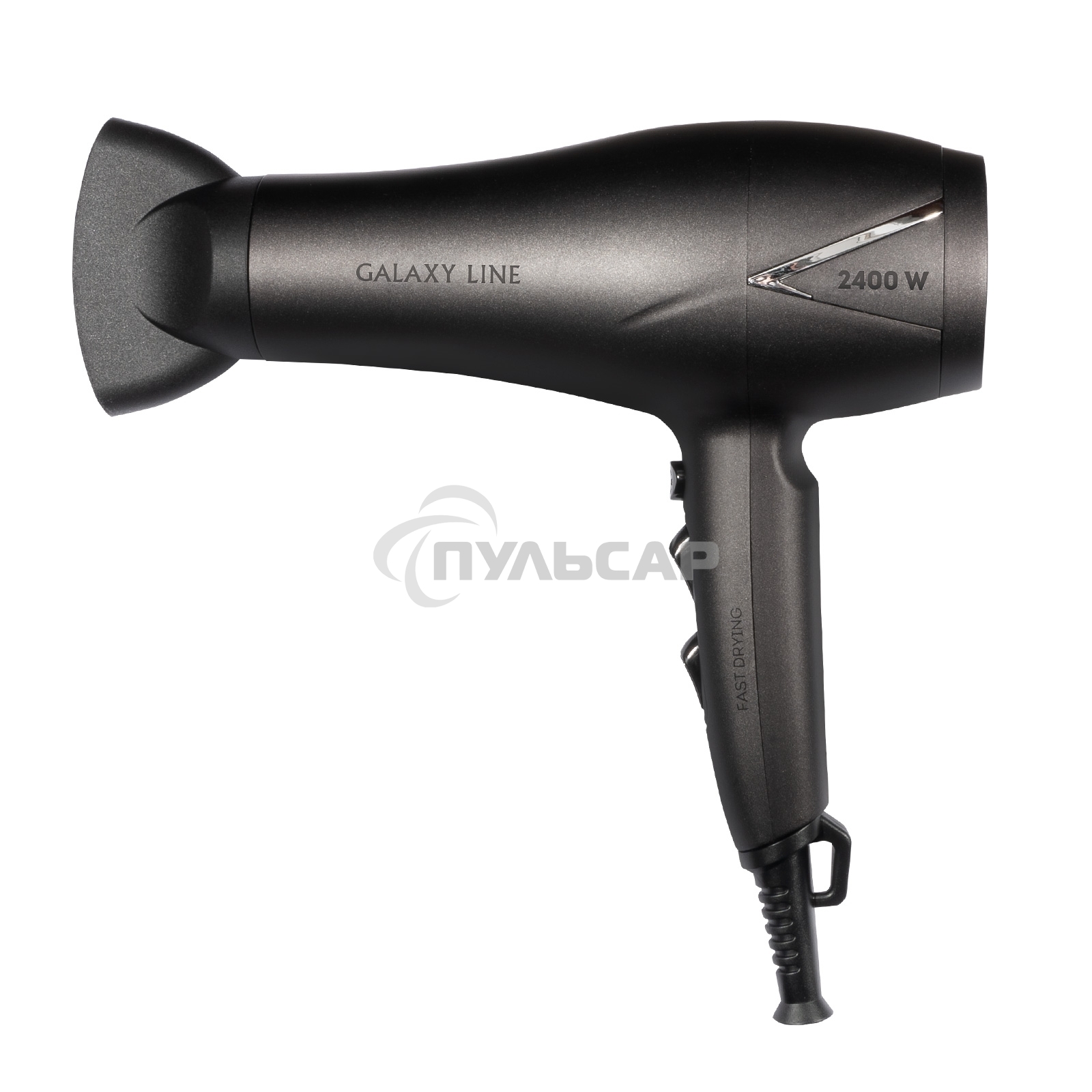 Фен для волос Galaxy Line GL 4341, коричневый, 2400 Вт, 2 скорости потока воздуха, 3 температурных режима, функция 