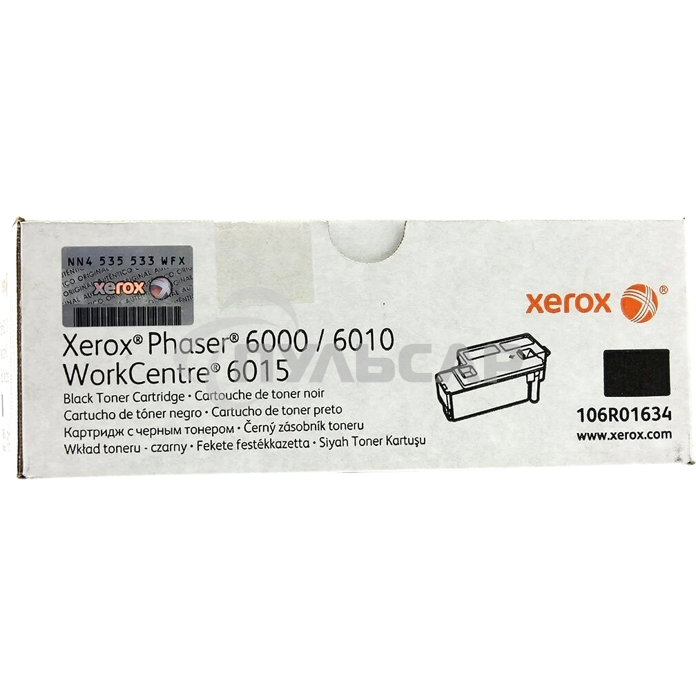 Картридж лазерный Xerox 106R01634 черный для Xerox Ph 6000/6010N/WC 6015 (2000 стр.)(Channels)