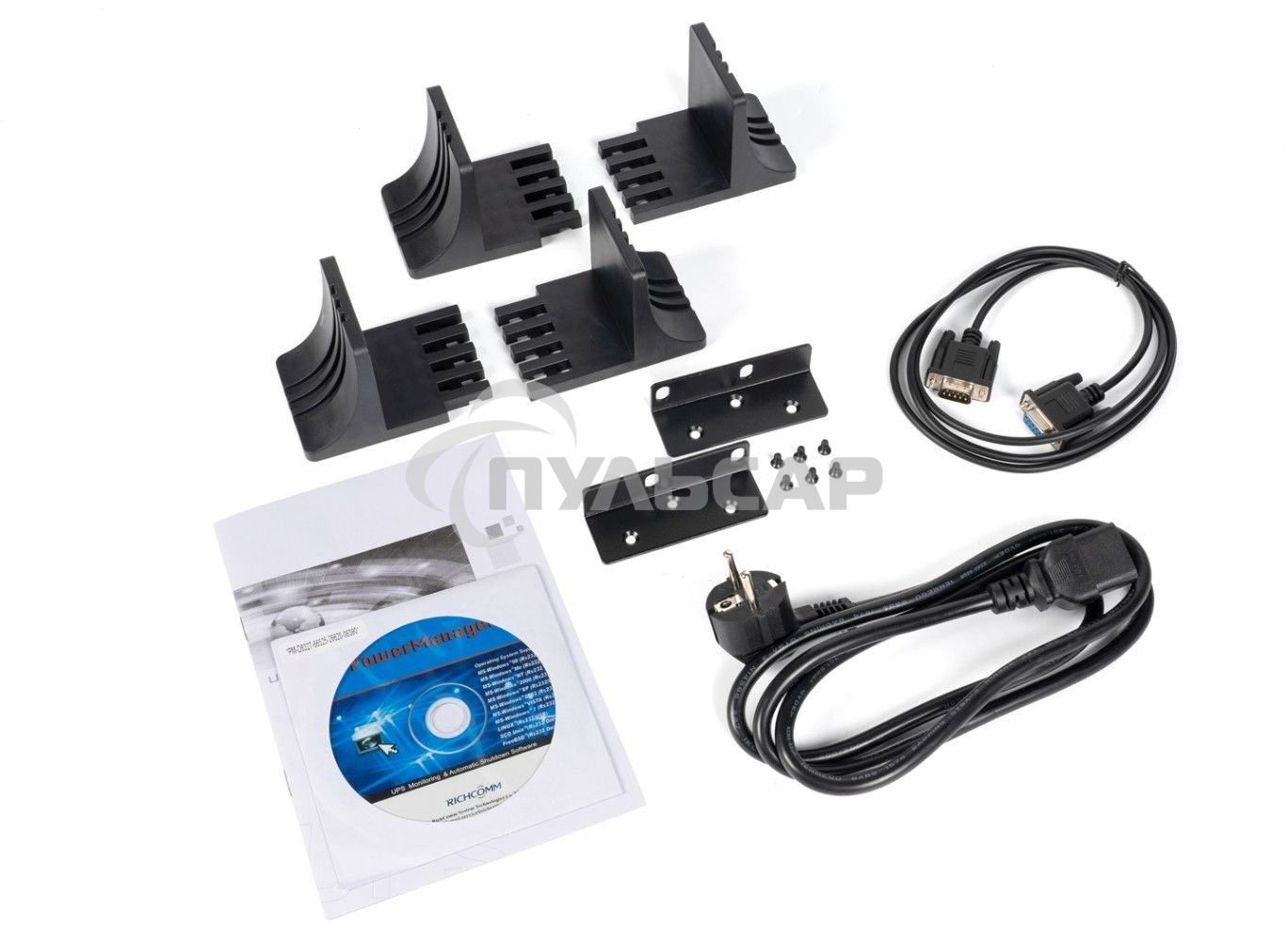 Источник бесперебойного питания ИБП Бастион RAPAN-UPS 3000 RACK+4x9Ah (2100 Вт, Line-interactive, встроенные АКБ 6 шт.x 9Ah) 8960