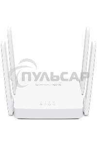 Роутер AC1200 Dual-Band Wi-Fi RouterSPEED: 300 Mbps at 2.4 GHz + 867 Mbps at 5 GHz SPEC: 4× Fixed External Antennas, 2× Gigabit LAN Ports, 1× Gigabit WAN PortFEATURE: Router/Access Point Mode, WPS/Reset Button, IPTV, IPv6, Beamforming, MU-MIMO
