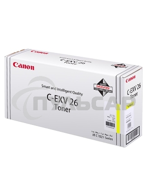 Картридж лазерный CANON C-EXV26 желтый (6000 стр) для Canon iRC 1021i