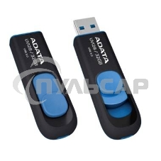 Флешка USB ADATA UV128 (AUV128-128G-RBE), 128Gb, USB 3.0, R/W 100/30, черный/синий