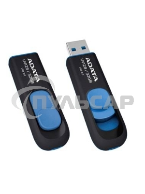 Флешка USB ADATA UV128 (AUV128-128G-RBE), 128Gb, USB 3.0, R/W 100/30, черный/синий