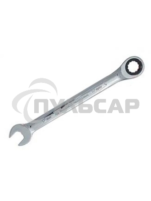 Ключ Matrix комбинированный трещоточный 17мм CrV зеркальный хром professional