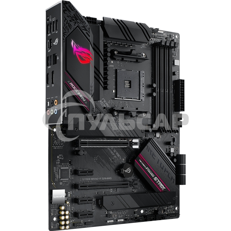Материнская плата ASUS ROG STRIX B550-F GAMING, AM4, AMD B550, 4xDDR4, 6xSATA, 2xM.2, 1xPCI-E 3.0 x16, 1xPCI-E 4.0 x16, 3xPCI-E x1, 1xDP, 1xHDMI, 1x 2.5Gb LAN, 1xUSB 3.2 Gen 2, 4xUSB 3.2 Gen 1, 2xUSB 2.0, 5x3.5 мм, 7.1, ATX