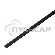 Термоусадочная трубка 10/5,0 мм, черная, упаковка 50 шт. по 1 м PROconnect