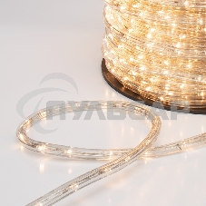 Дюралайт Neon-night LED, свечение с динамикой (3W) - теплый белый, 24 LED/м, бухта 100м