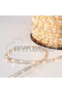 Дюралайт Neon-night LED, свечение с динамикой (3W) - теплый белый, 24 LED/м, бухта 100м