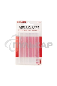 Клеевые стержни Rexant, Ø11 мм, 100 мм, прозрачные, 6 шт., блистер Новинка!