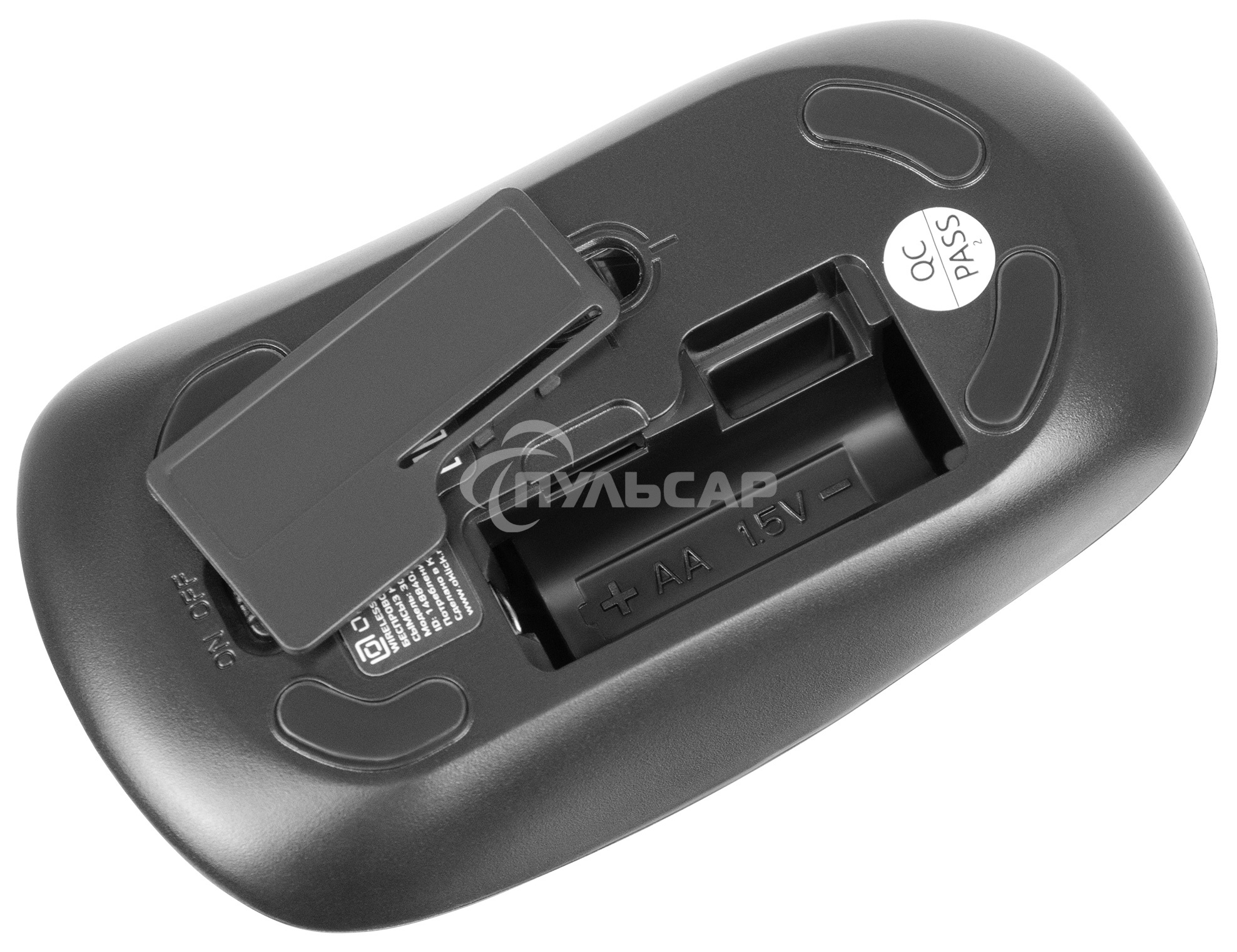 Комплект клавиатура + мышь Оклик 300M клав:серый мышь:серый/черный USB беспроводная slim