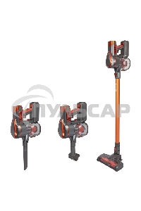 Вертикальный пылесос циклонного типа аккумуляторный Endever SkyClean VC-301, темно-серый/оранжевый, 4 шт,уп