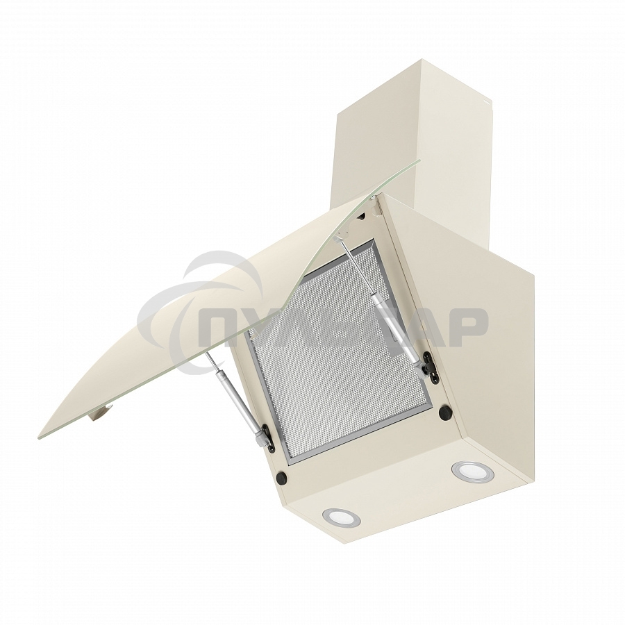 Вытяжка наклонная Maunfeld Sky Star Chef 60 бежевый, 60 см, 1000 куб. м/ч, 54 дБ