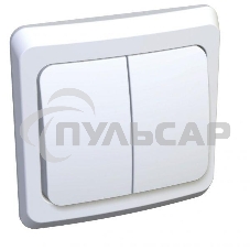 Выключатель 2-кл. СП Этюд 10А IP20 с индик. белый SchE BC10-006B