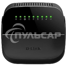 Роутер беспроводной D-Link DSL-2640U/R1A ADSL2+ черный ANNEX А