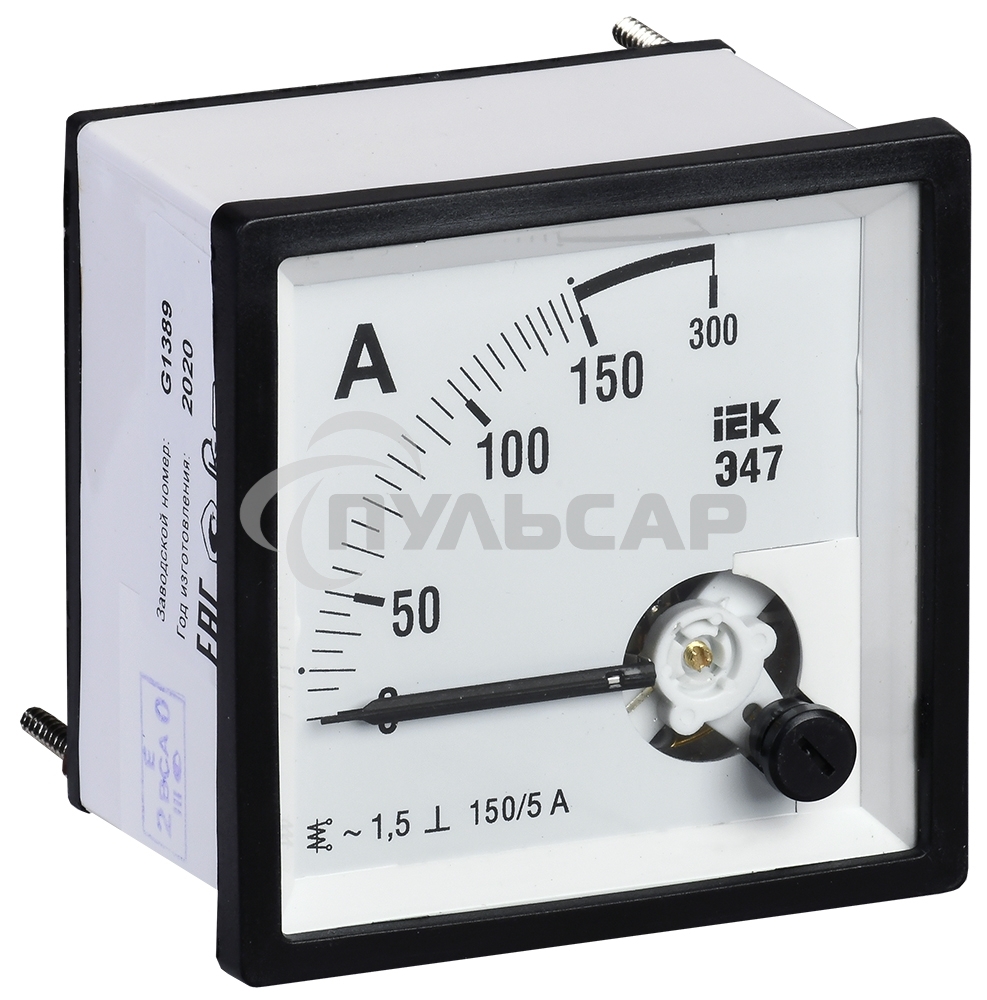Амперметр Э47 72х72мм 150/5А кл. точн. 1.5 ИЭК IPA10-6-0150-E