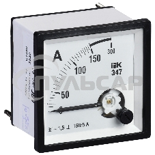 Амперметр Э47 72х72мм 150/5А кл. точн. 1.5 ИЭК IPA10-6-0150-E