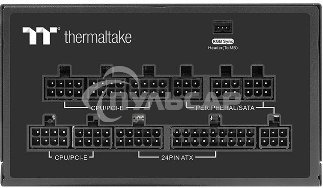 Блок питания Thermaltake Toughpower GF2 ARGB (PS-TPD-0850F3FAGE-2), 850Вт, 80 PLUS Gold, 140мм, модульный, черный