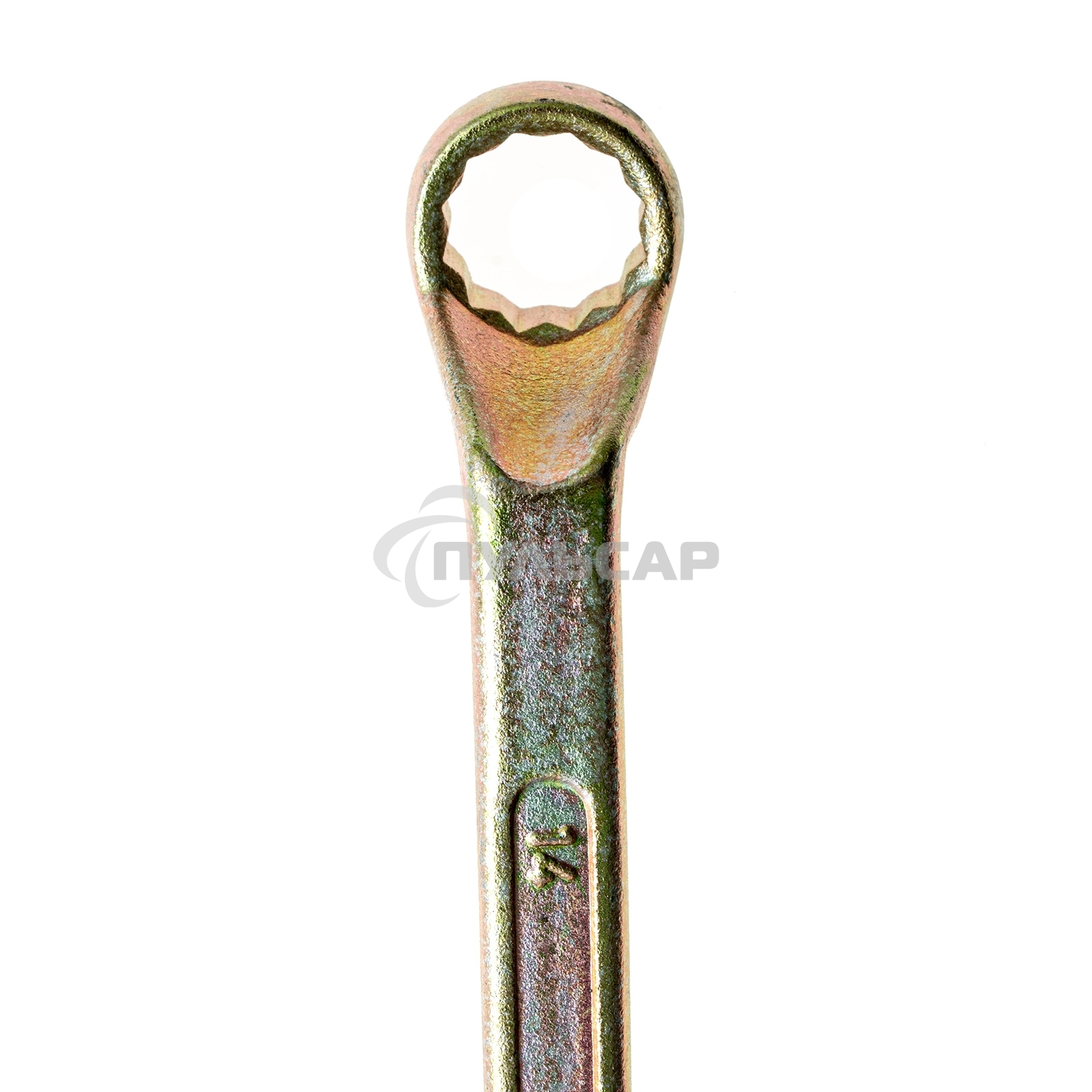 Ключ накидной СИБРТЕХ,17x19 мм,желтый цинк14626