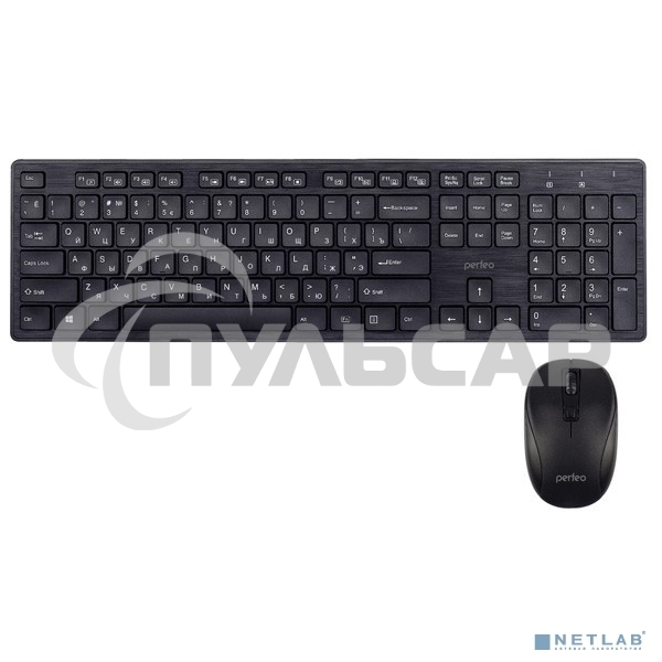 Комплект клавиатура + мышь Perfeo беспров. набор 
