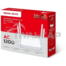 Роутер AC1200 Dual-Band Wi-Fi RouterSPEED: 300 Mbps at 2.4 GHz + 867 Mbps at 5 GHz SPEC: 4× Fixed External Antennas, 2× Gigabit LAN Ports, 1× Gigabit WAN PortFEATURE: Router/Access Point Mode, WPS/Reset Button, IPTV, IPv6, Beamforming, MU-MIMO