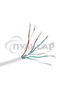 Кабель UTP 4 пары кат.5e Exegate CCA, многожильный, 305м pullbox, серый