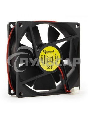 Вентилятор для корпуса Gembird FANPS черный, 80 мм, 2600 об/мин, 27 дБ, 2 pin