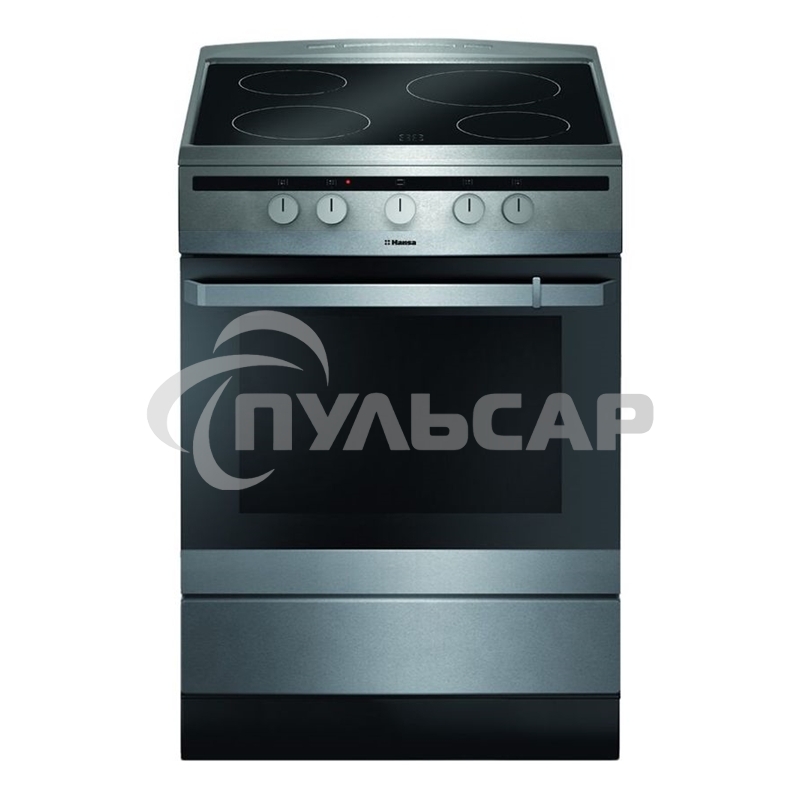 Плита электрическая Hansa FCCX64000 серебристый, конфорок 4 шт, духовка 69 л, 60 см x 85 см x 60 см