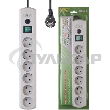Сетевой фильтр Most RG 3м (6 розеток) белый (коробка)