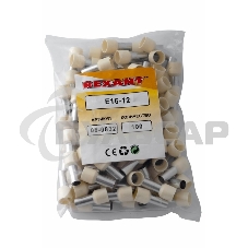 Наконечник штыревой втулочный изолированный F-12 мм 16 мм² (НШВи 16-12) слоновая кость Rexant