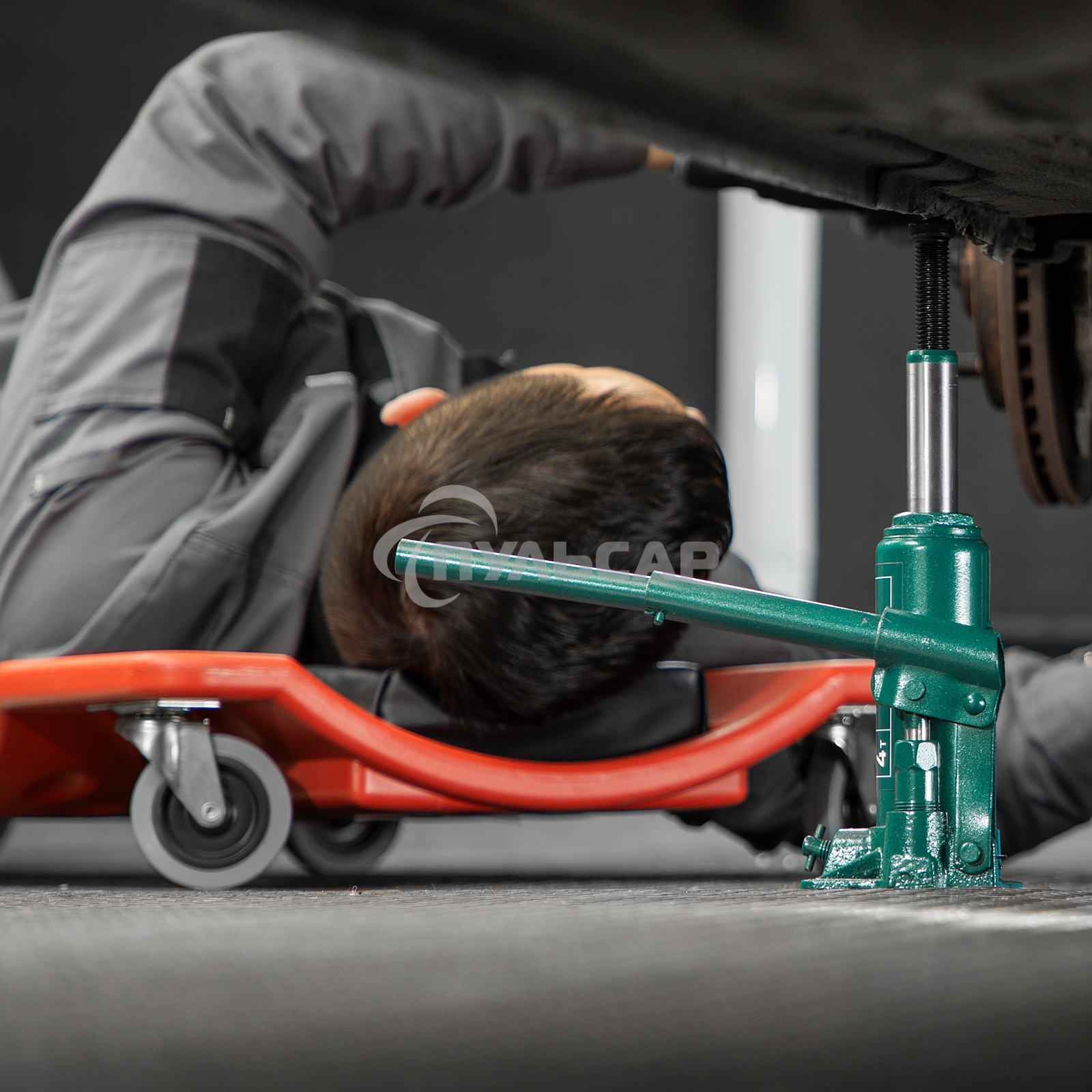 Домкрат гидравлический Сибртех бутылочный, 4т, 180-320мм