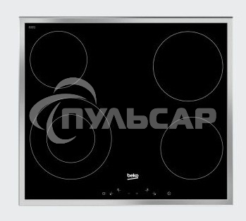 Встраиваемая электрическая варочная поверхность Beko HIC 64402 X, черный