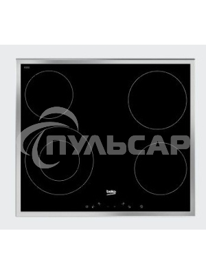 Встраиваемая электрическая варочная поверхность Beko HIC 64402 X, черный
