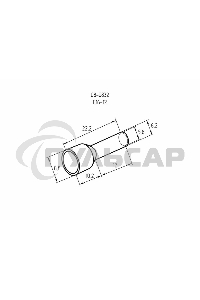 Наконечник штыревой втулочный изолированный F-12 мм 16 мм² (НШВи 16-12) слоновая кость Rexant