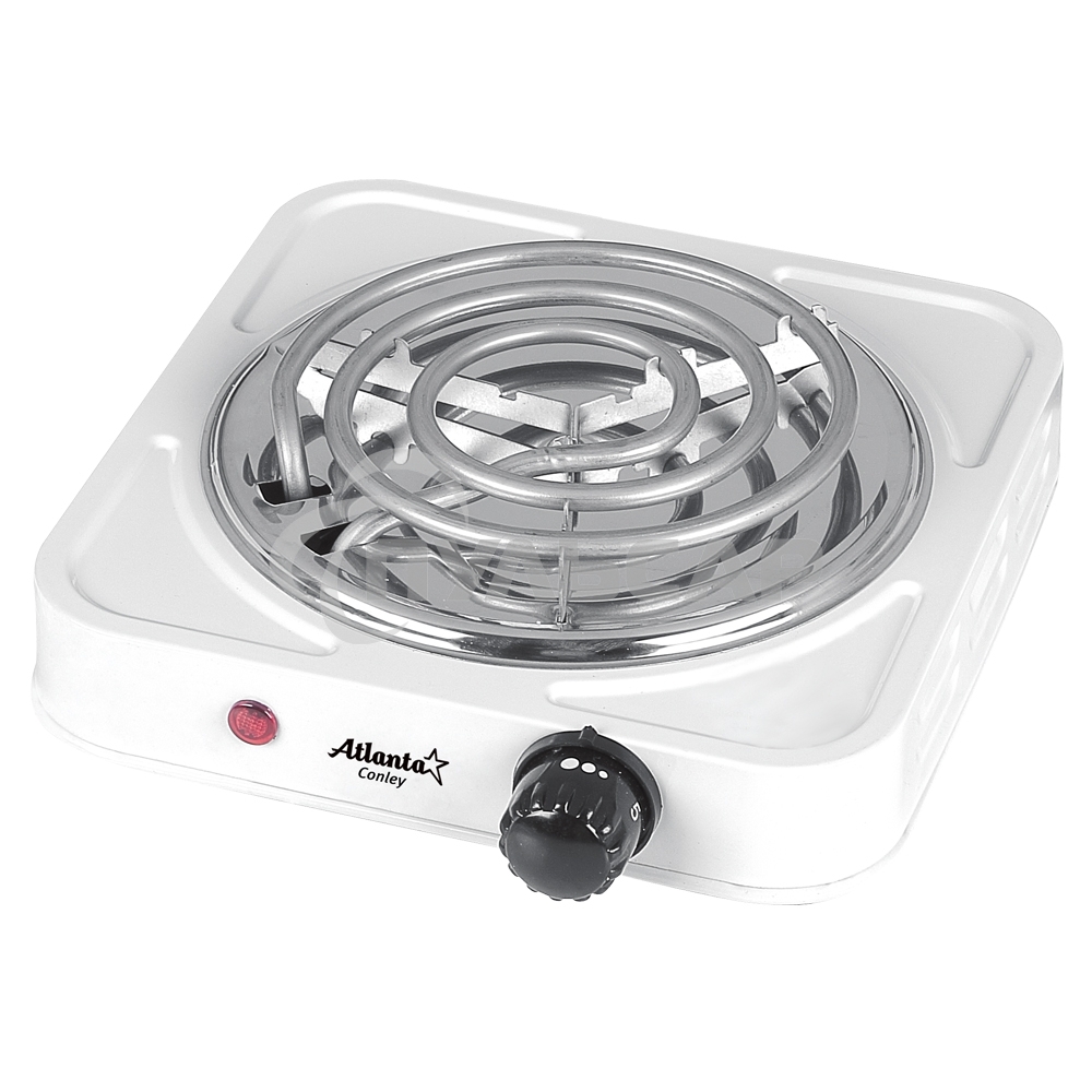 Электрическая плитка Atlanta ATH-1734 (белый) одноконфорочная