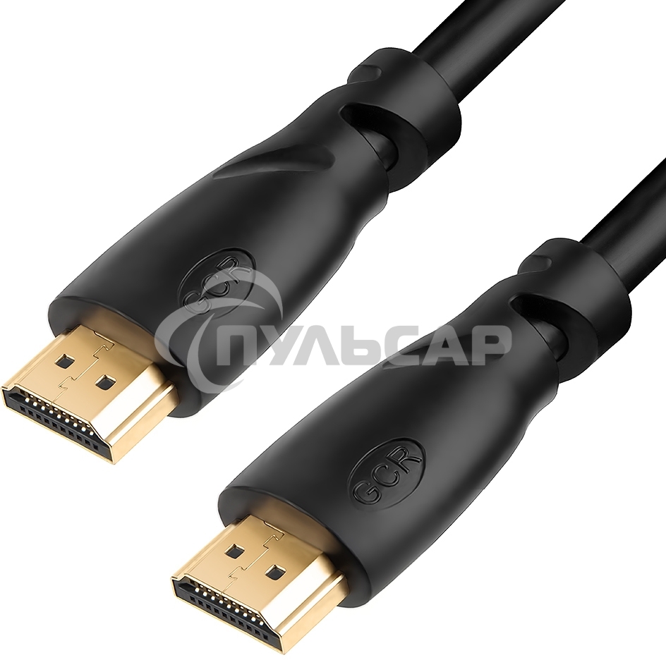 Кабель Greenconnect Premium 10.0m HDMI версия 2.0, HDR Ultra HD 4K60 Hz/ 5K30Hz, 3D, Ethernet 18.0 Gbит/с, OD8.0мм, 28/26 AWG, черный, GCR-HM312-10.0m