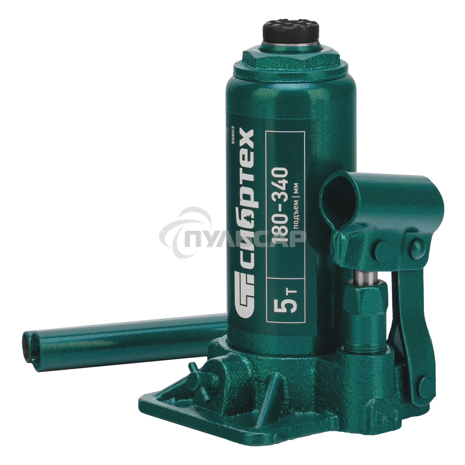 Домкрат гидравлический Сибртех бутылочный, 5т, 180-340мм