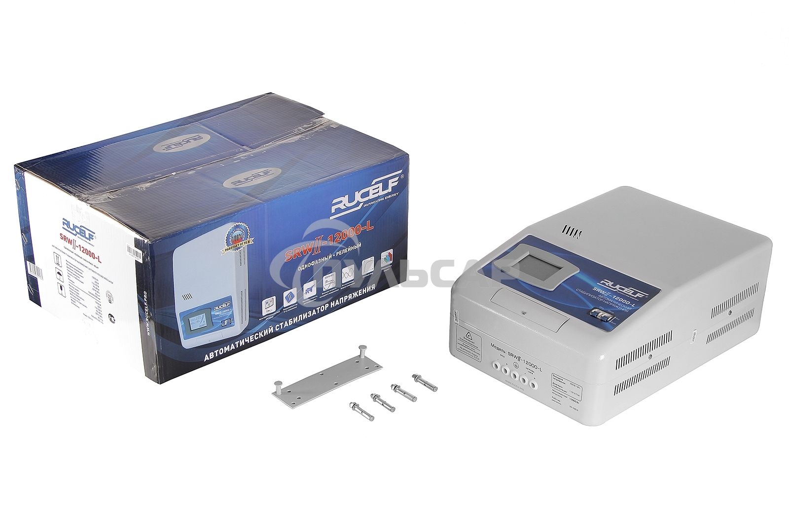 Стабилизатор RUCELF SRW.II-12000-Lоднофазный, цифровой 220В 10000Вт вх.:110-275ВНАСТЕННЫЙ