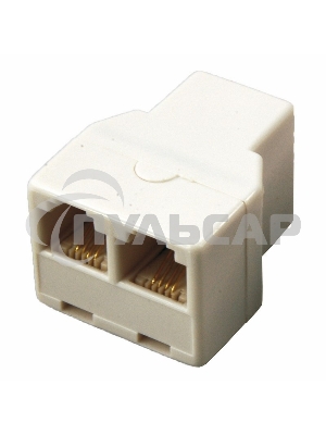 Телефонный двойник Rexant RJ-14(6P4C) (гнездо - 2 гнезда)