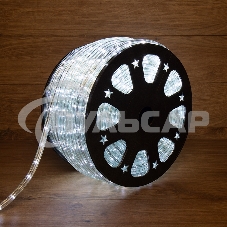 Дюралайт Neon-night LED, свечение с динамикой (3W) - белый Эконом 24 LED/м, бухта 100м