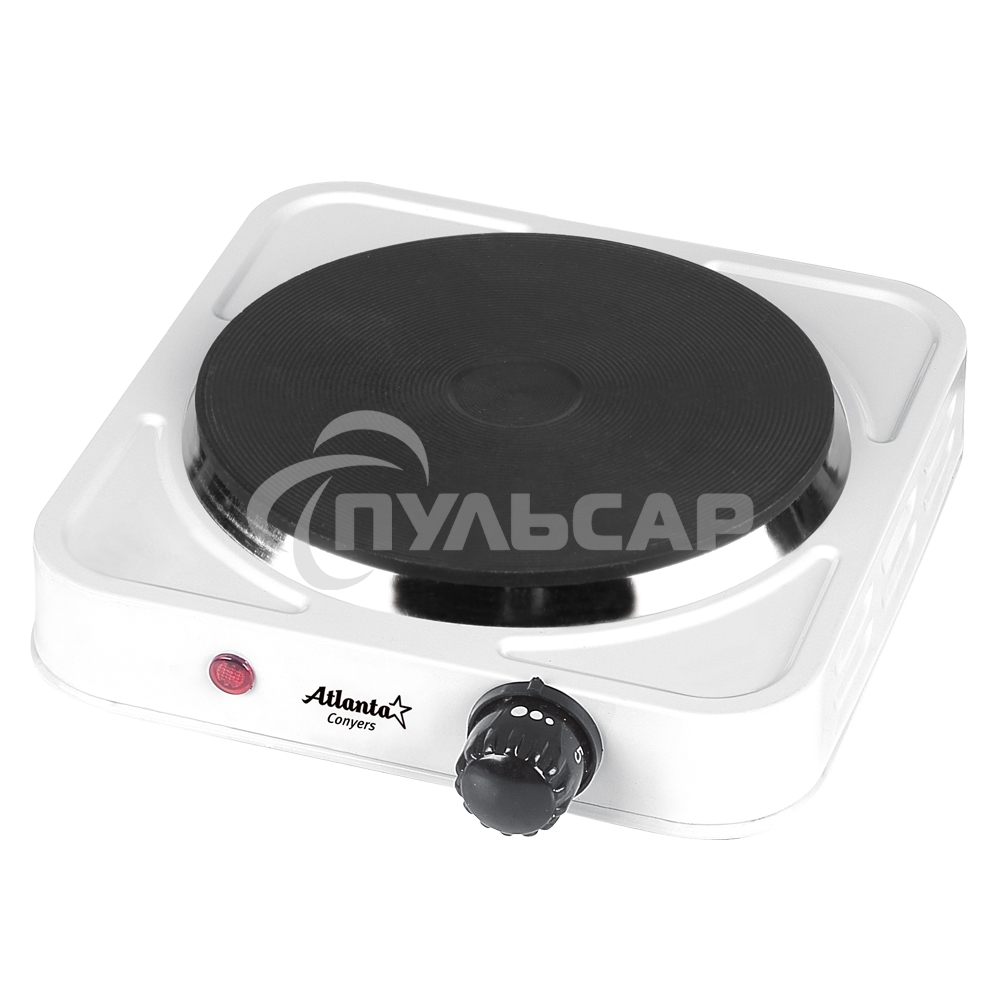 Плитка электрическая Atlanta ATH-1735 белый одноконфорочная