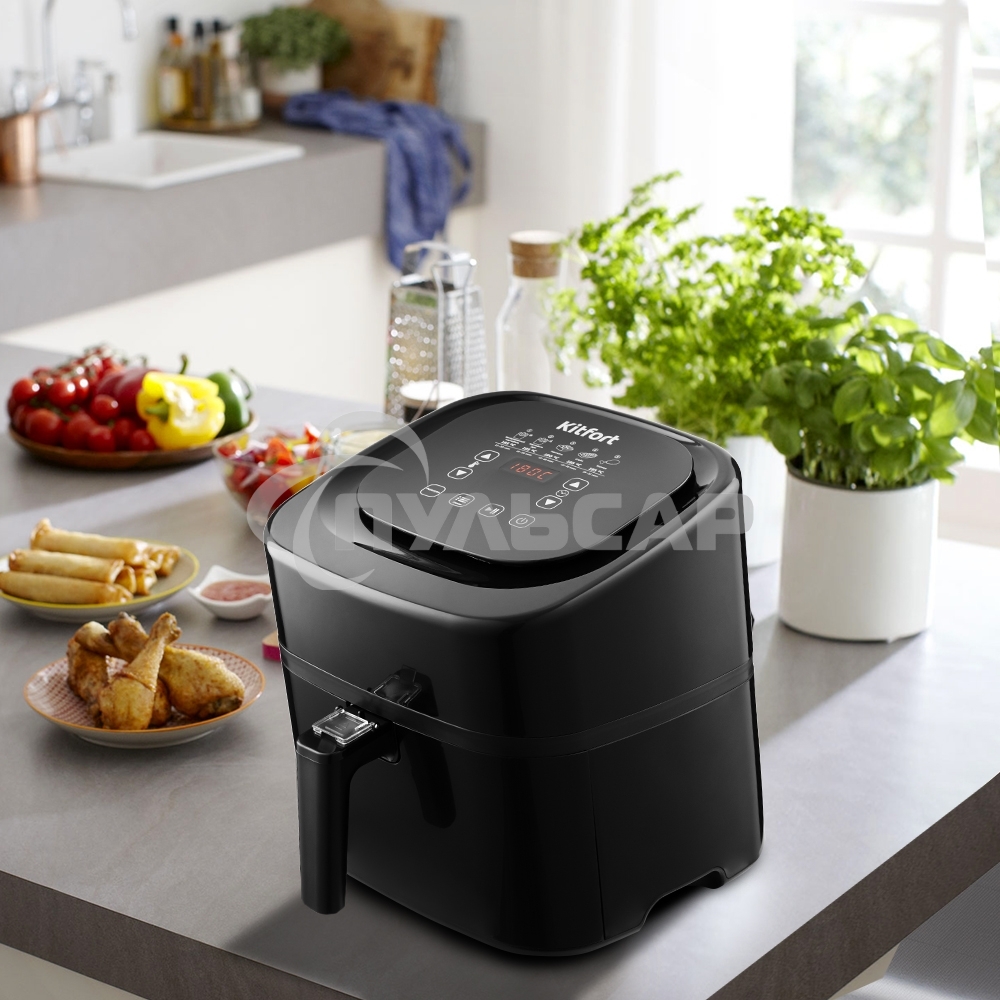 Аэрогриль Kitfort KT-2215 1500Вт черный