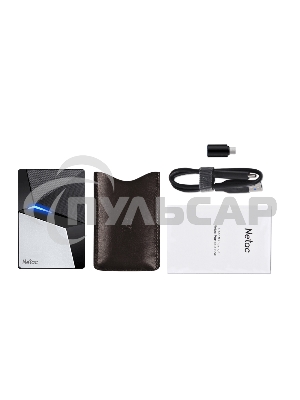 Внешний SSD Netac Z7S, 480 GB, USB 3.2 Gen 2 Type-C, R/W 550/480, черный